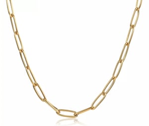 Image of 18" Paperclip Chain Necklace 