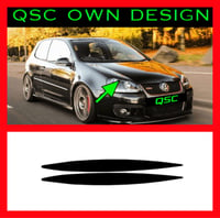 Image 1 of X2 Vw Golf Mk5 Eye brow sticker decal