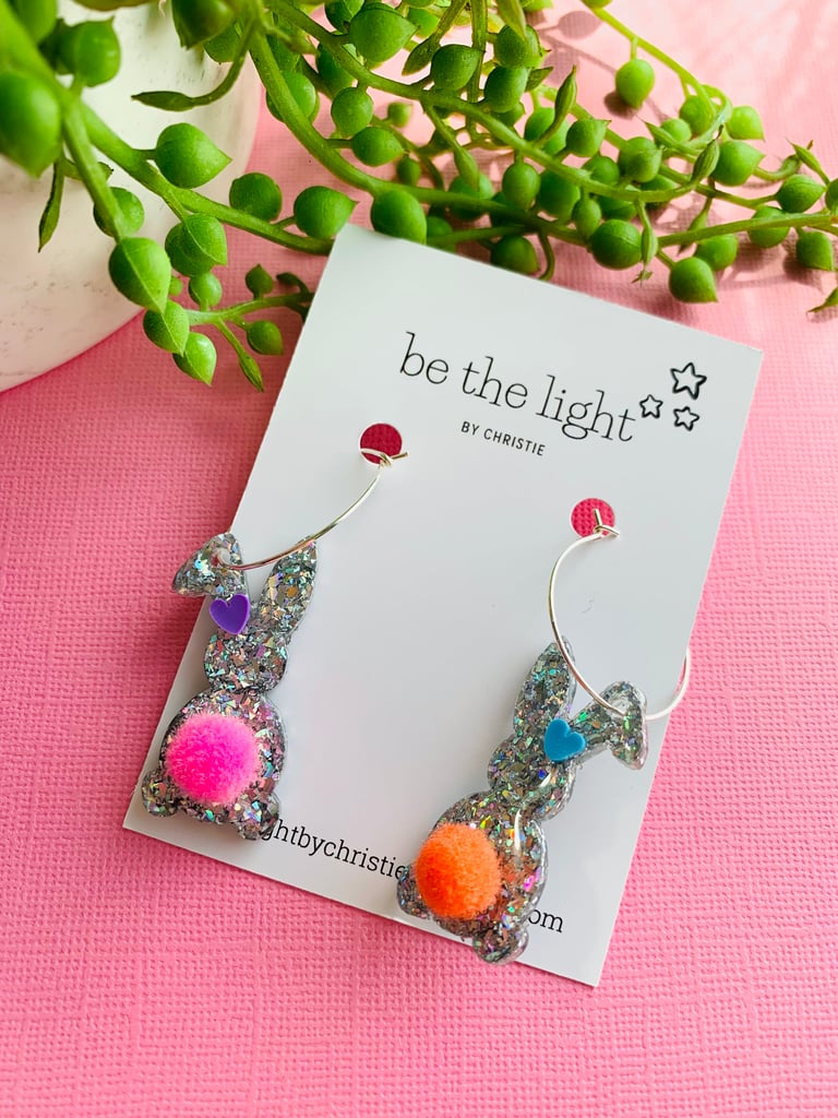 FLUFFY BUNNY - PINK & ORANGE TAIL