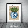 A3 Plant Basketball Bape blue