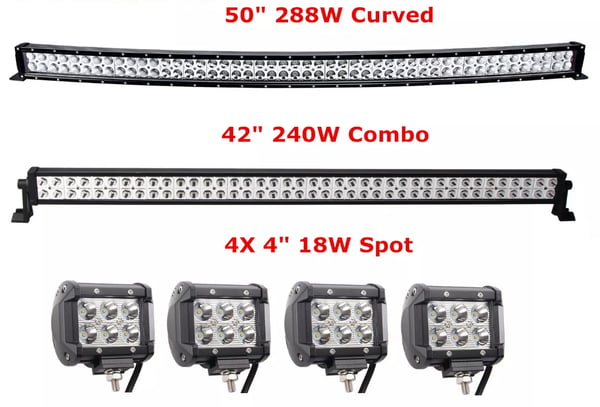 Image of 50” Curved 6 led light package