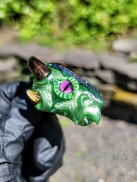 Image 1 of Chromium Mini DragonHead Pendant. 