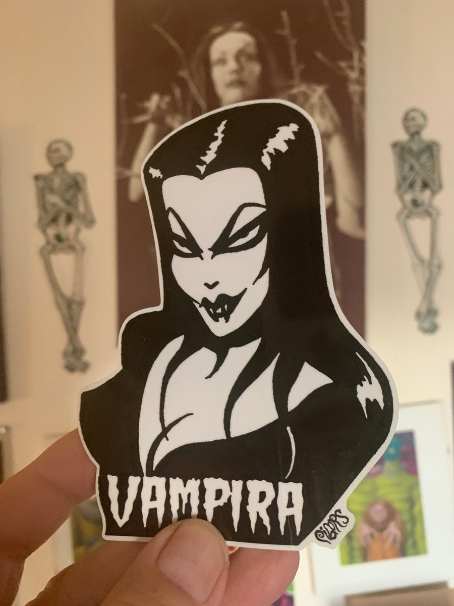 Image of Vampira sticker 1st one
