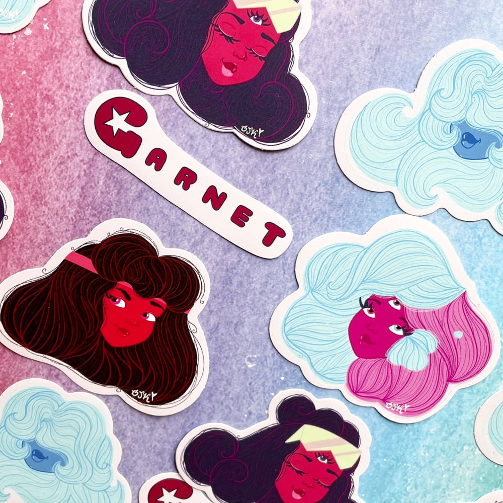 Image of Garnet Stickers (Steven Universe Inspired)