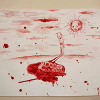 War (original blood painting)