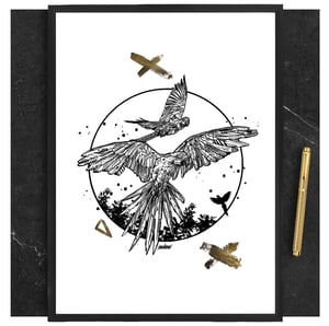 BLUE ARA INKTOBER 21