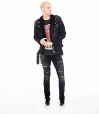 Image 3 of Cult of Individuality Men's Punk Moto Skinny Jean