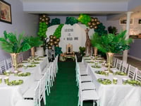 Image 1 of Balloons decor set up for kids safari kids decor , trio backdrop designs 