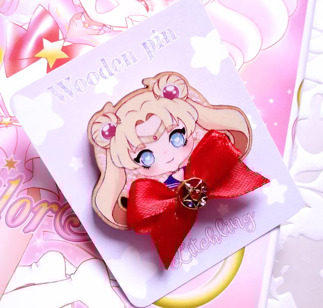 ✦Sailor Moon Wooden pin✦