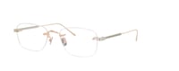 Image 3 of Cartier - CT0228O Gold Silver Rimless Square Men Eyeglasses - 54mm