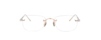 Image 4 of Cartier - CT0228O Gold Silver Rimless Square Men Eyeglasses - 54mm