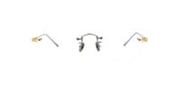 Image 2 of Cartier - CT0228O Ruthenium Gold Transparent Square Men Eyeglasses