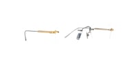 Image 1 of Cartier - CT0228O Ruthenium Gold Transparent Square Men Eyeglasses