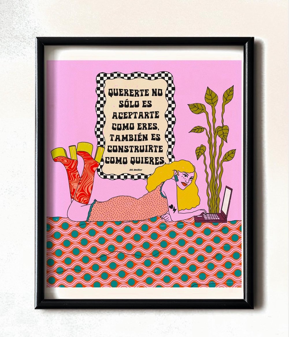 Image of Amarme es Construirme art print