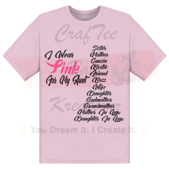 I Wear Pink For My Breast Cancer 