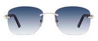 Image 3 of CARTIER CT0227S SILVER-BLUE SUNGLASSES 