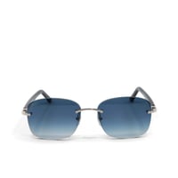 Image 1 of CARTIER CT0227S SILVER-BLUE SUNGLASSES 