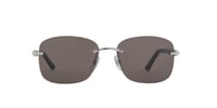 Image 3 of Cartier - CT0227S Silver and Black/Grey Rectangular Men Sunglasses - 58mm
