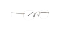 Image 3 of Cartier - CT0228O Silver/Silver Rimless Square Men Eyeglasses - 54mm