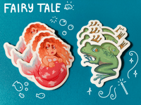 Fairy Tale Vinyl Stickers (2 x 1.9 in)