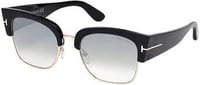 Image 3 of Tom Ford FT0554 Dakota-02 Sunglasses 55 01C Shiny Black Smoke Mirror