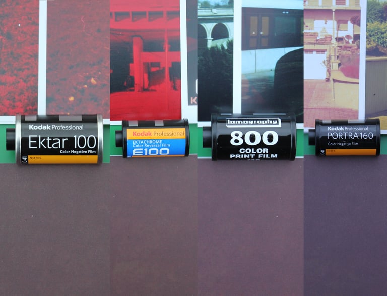 photo book + redscaled film + prints