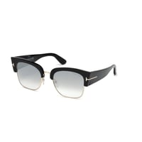 Image 1 of Tom Ford FT0554 Dakota-02 Sunglasses 55 01C Shiny Black Smoke Mirror