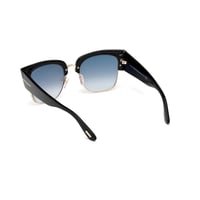 Image 2 of Tom Ford FT0554 Dakota-02 Sunglasses 55 01C Shiny Black Smoke Mirror