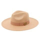 Image 1 of GG Stitched Fedora Top Felt Hat