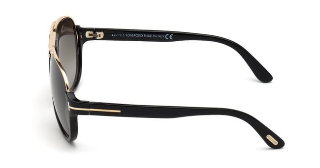 TOM FORD DIMITRY TF334 01P SHINY BLACK/GREEN GRADIENT | THE BLUEPRINT