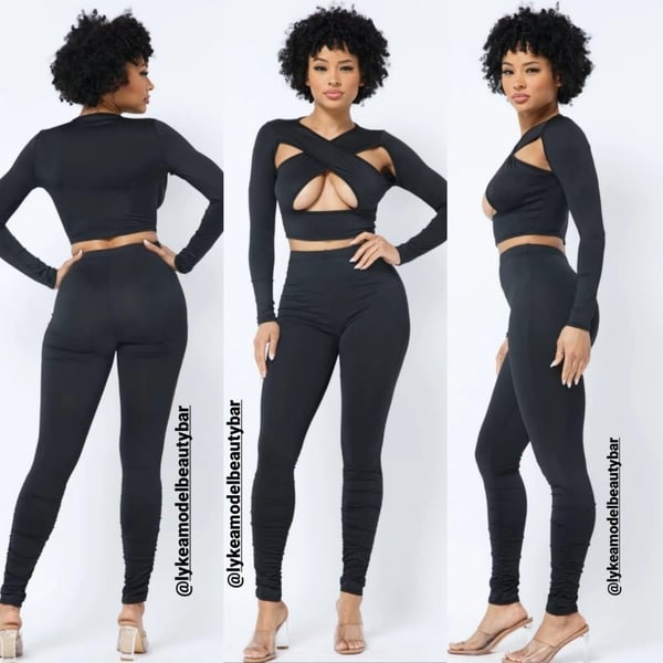 Image of PEEK A BOO PANTS SET