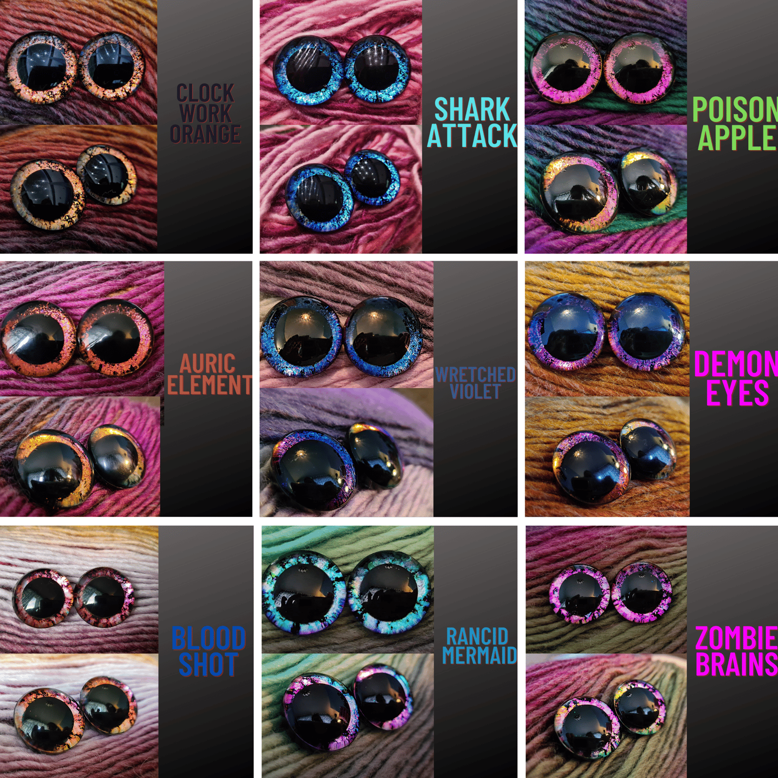 18mm holographic safety eyes
