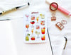 Cocktails Sticker Sheet