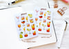 Cocktails Sticker Sheet