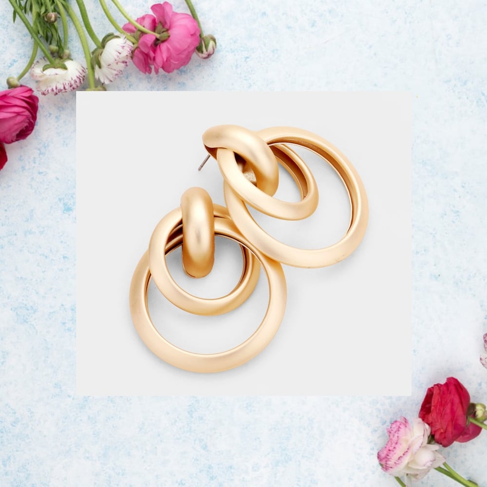 Image of Tasha Statement Door Knocker Earrings