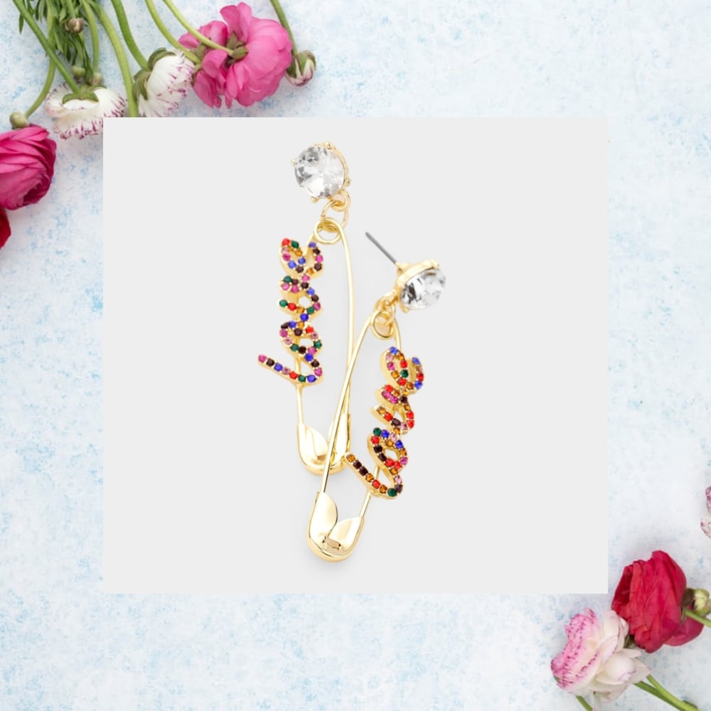 Image of Secured Love statement earrings