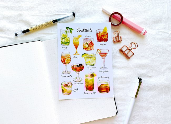Cocktails Print