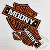 Moony Motorcycle Logo Sticker