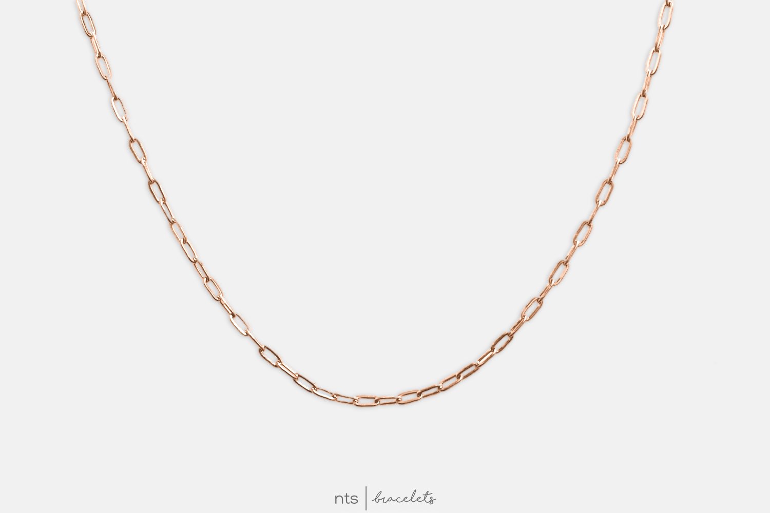 Image of SMALL PAPER CLIP CHAIN (Rose Gold)