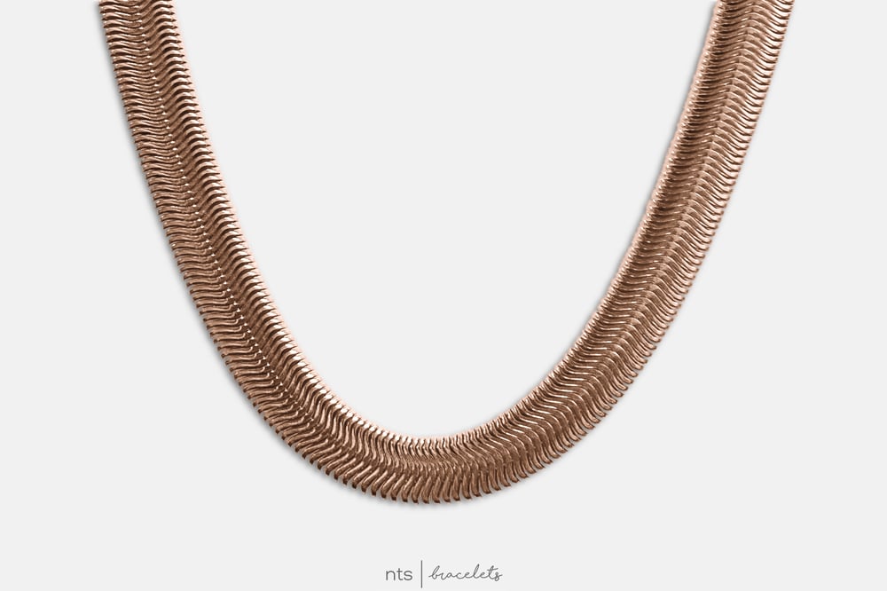 Image of HERRINGBONE/SNAKE CHAIN (Rose Gold)