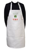 Hand-Made Chef's Apron-Thick-Heavy-Washable (Cream Color-One Size)