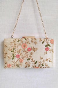 Floral creeper box clutch