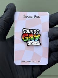 Sounds Gay Enamel Pin