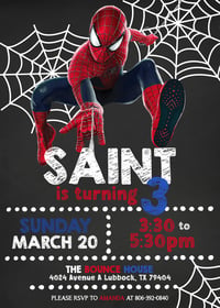 Image 1 of Spiderman  Invitations
