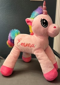 Image 1 of Personalized Rainbow Unicorn