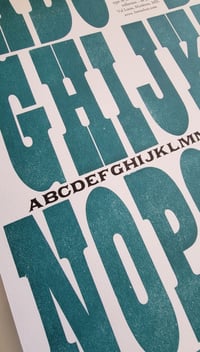 Image 2 of The Large and the Small Wood Type Poster
