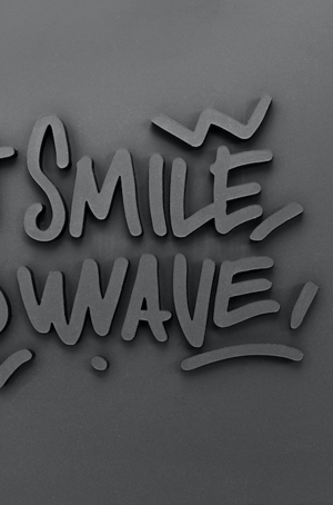 Image of Just smile and wave 