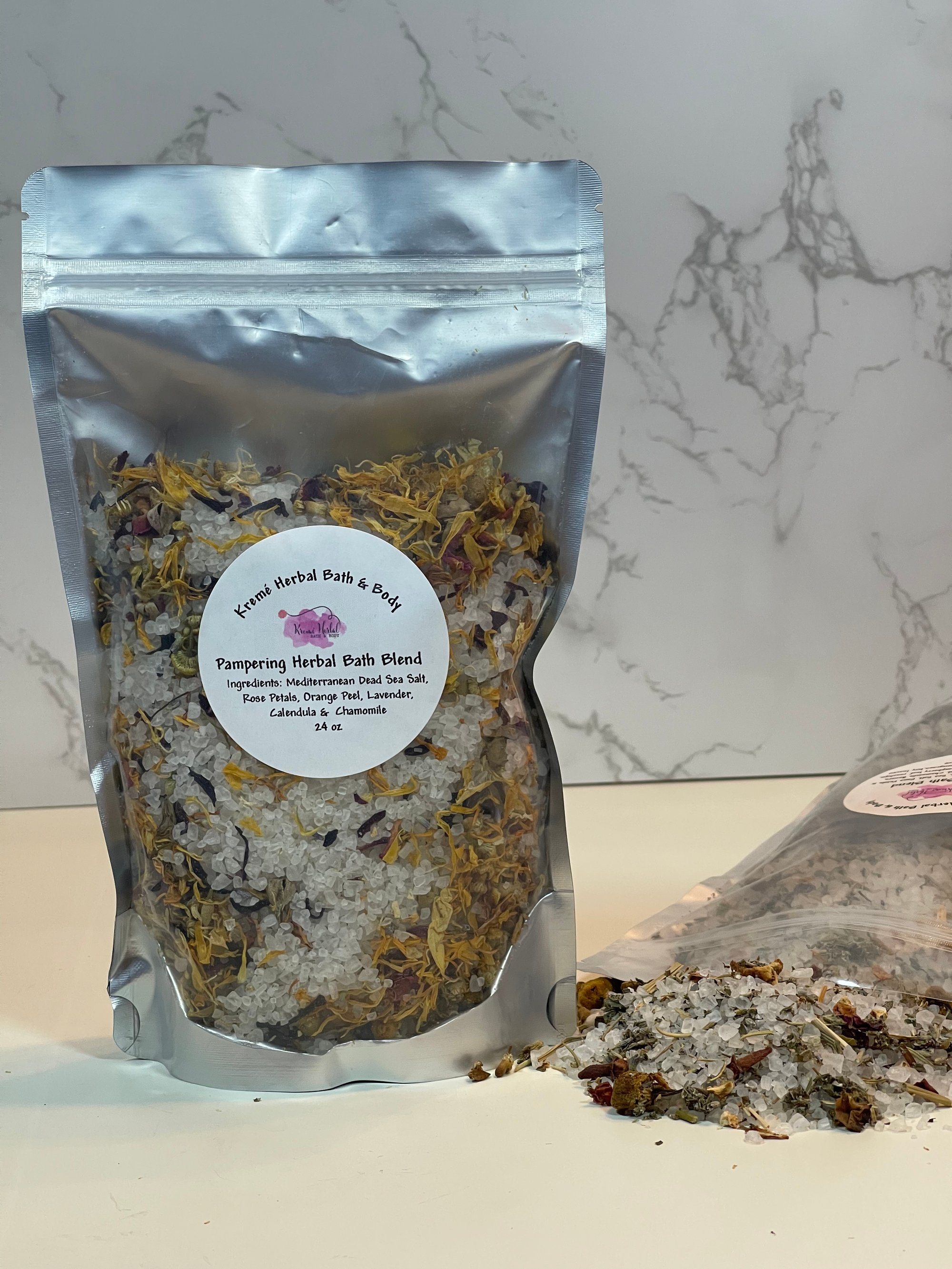 Image of Herbal Bath Salt Blends (Organic) 24oz