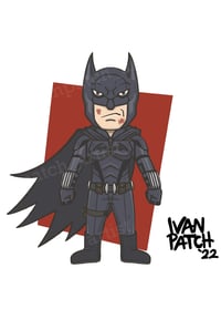 Image 2 of Stickers-  Chibi The Batman (Online Only)
