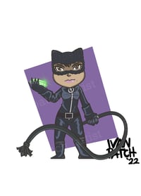 Image 3 of Stickers-  Chibi The Batman (Online Only)